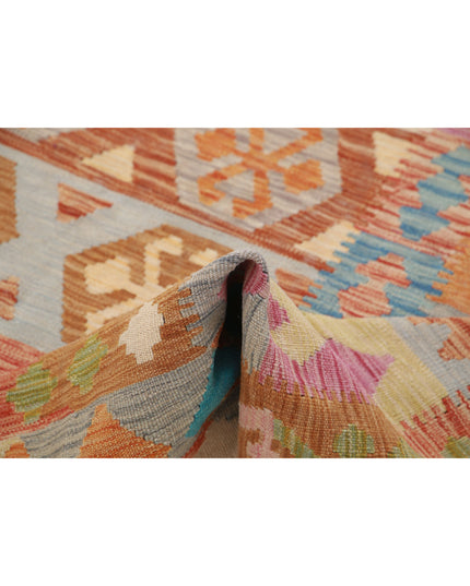 Maimana Kilim 6' 3" X 9' 8" Hand Knotted Wool Kilim 6' 3" X 9' 8" (191 X 295) / Multi / Wool