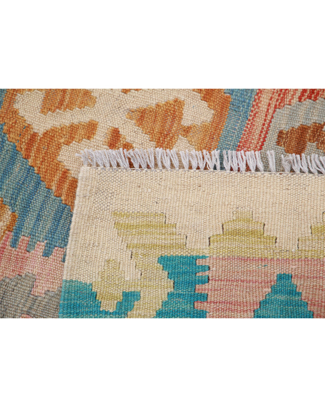 Maimana Kilim 6' 3" X 9' 8" Hand Knotted Wool Kilim 6' 3" X 9' 8" (191 X 295) / Multi / Wool
