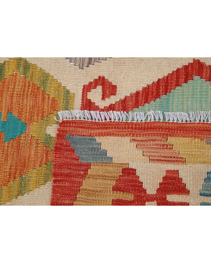 Maimana Kilim 6' 5" X 9' 7" Hand Knotted Wool Kilim 6' 5" X 9' 7" (196 X 292) / Multi / Wool