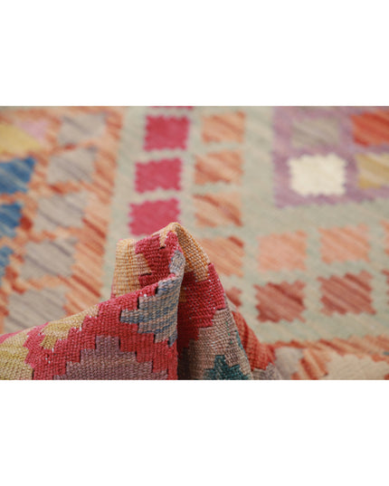 Maimana Kilim 5' 10" X 7' 3" Hand Knotted Wool Kilim 5' 10" X 7' 3" (178 X 221) / Multi / Wool