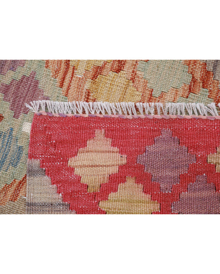 Maimana Kilim 5' 10" X 7' 3" Hand Knotted Wool Kilim 5' 10" X 7' 3" (178 X 221) / Multi / Wool