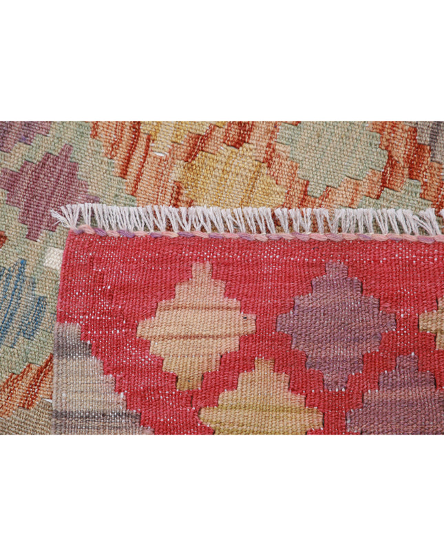 Maimana Kilim 5' 10" X 7' 3" Hand Knotted Wool Kilim 5' 10" X 7' 3" (178 X 221) / Multi / Wool