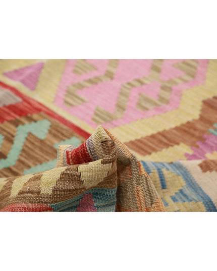 Maimana Kilim 5' 6" X 7' 5" Hand Knotted Wool Kilim 5' 6" X 7' 5" (168 X 226) / Multi / Wool
