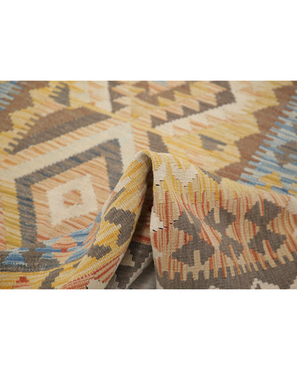 Maimana Kilim 5' 0" X 7' 8" Hand Knotted Wool Kilim 5' 0" X 7' 8" (152 X 234) / Multi / Wool