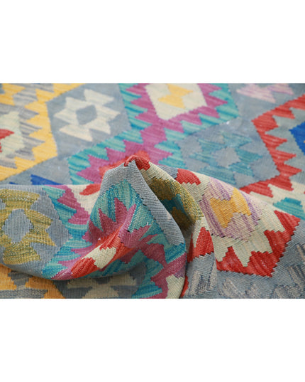 Maimana Kilim 5' 5" X 7' 8" Hand Knotted Wool Kilim 5' 5" X 7' 8" (165 X 234) / Multi / Wool