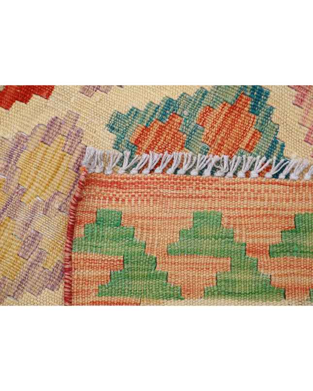 Maimana Kilim 5' 4" X 7' 11" Hand Knotted Wool Kilim 5' 4" X 7' 11" (162 X 241) / Multi / Wool