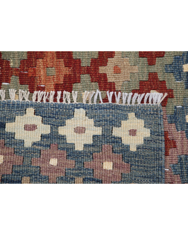 Maimana Kilim 5' 6" X 7' 10" Hand Knotted Wool Kilim 5' 6" X 7' 10" (168 X 239) / Multi / Wool