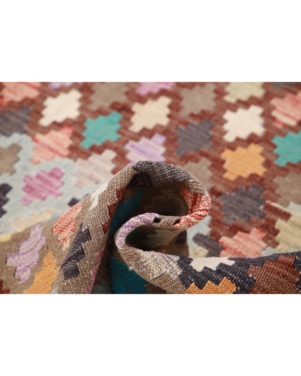 Maimana Kilim 5' 6" X 7' 8" Hand Knotted Wool Kilim 5' 6" X 7' 8" (168 X 234) / Multi / Wool