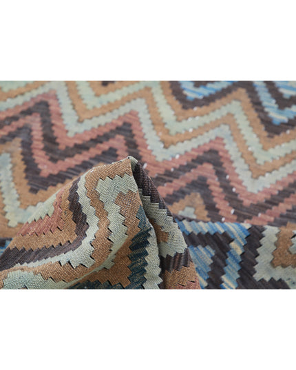 Maimana Kilim 4' 8" X 6' 6" Hand Knotted Wool Kilim 4' 8" X 6' 6" (142 X 198) / Multi / Wool