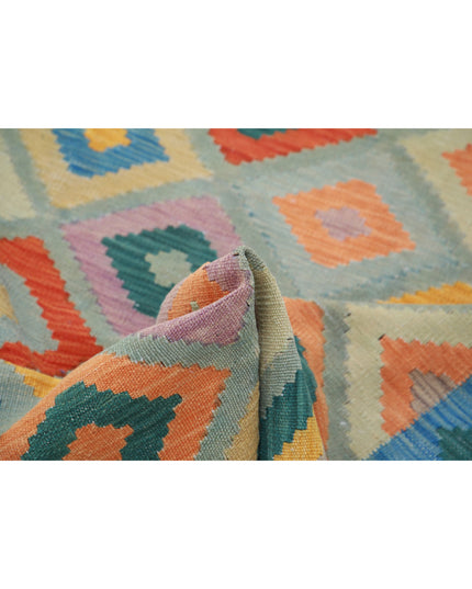 Maimana Kilim 4' 11" X 6' 5" Hand Knotted Wool Kilim 4' 11" X 6' 5" (150 X 196) / Multi / Wool