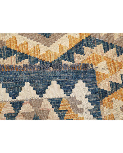 Maimana Kilim 4' 10" X 6' 8" Hand Knotted Wool Kilim 4' 10" X 6' 8" (147 X 203) / Multi / Wool