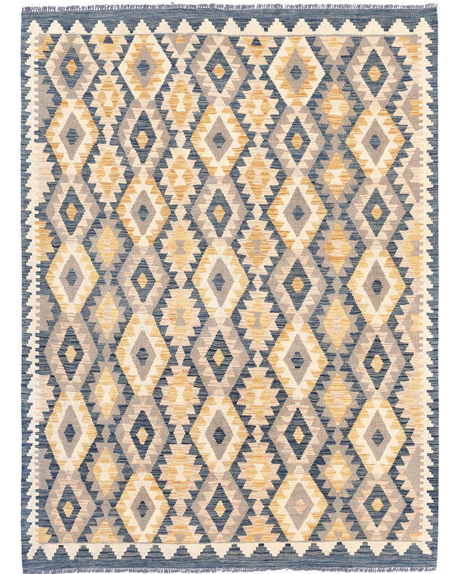 Maimana Kilim 4' 10" X 6' 8" Hand Knotted Wool Kilim 4' 10" X 6' 8" (147 X 203) / Multi / Wool