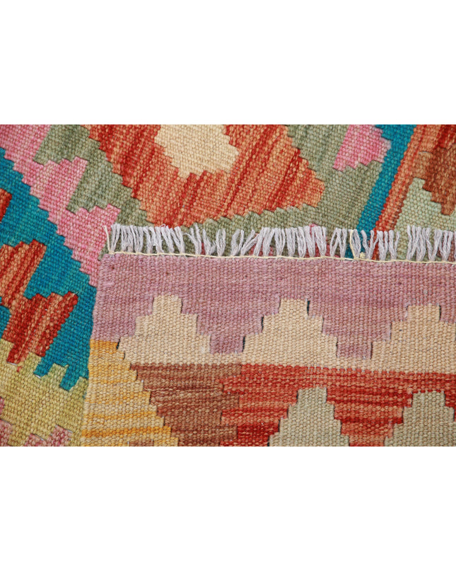 Maimana Kilim 4' 10" X 6' 6" Hand Knotted Wool Kilim 4' 10" X 6' 6" (147 X 198) / Multi / Wool