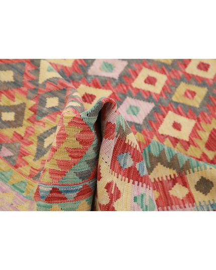 Maimana Kilim 4' 11" X 6' 1" Hand Knotted Wool Kilim 4' 11" X 6' 1" (150 X 185) / Multi / Wool