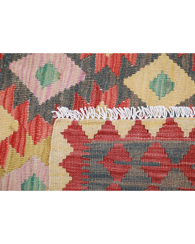 Maimana Kilim 4' 11" X 6' 1" Hand Knotted Wool Kilim 4' 11" X 6' 1" (150 X 185) / Multi / Wool