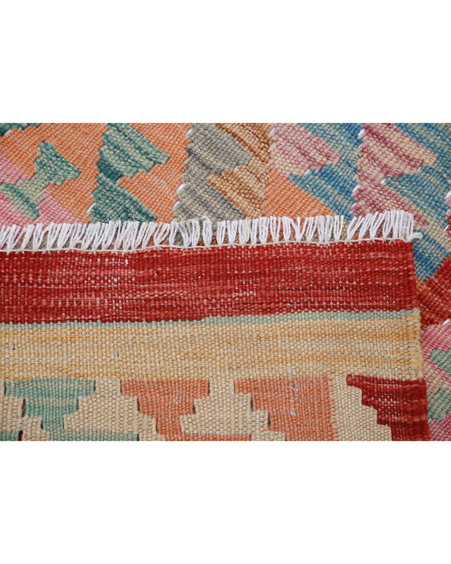 Maimana Kilim 4' 9" X 6' 6" Hand Knotted Wool Kilim 4' 9" X 6' 6" (145 X 198) / Multi / Wool