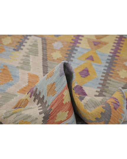 Maimana Kilim 4' 2" X 5' 11" Hand Knotted Wool Kilim 4' 2" X 5' 11" (127 X 180) / Multi / Wool