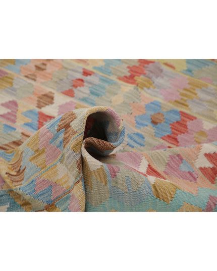 Maimana Kilim 4' 0" X 5' 6" Hand Knotted Wool Kilim 4' 0" X 5' 6" (122 X 168) / Multi / Wool