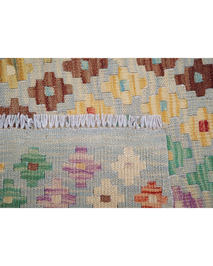 Maimana Kilim 4' 9" X 6' 5" Hand Knotted Wool Kilim 4' 9" X 6' 5" (145 X 196) / Multi / Wool