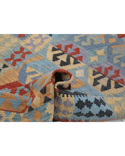Maimana Kilim 4' 1" X 5' 11" Hand Knotted Wool Kilim 4' 1" X 5' 11" (124 X 180) / Multi / Wool