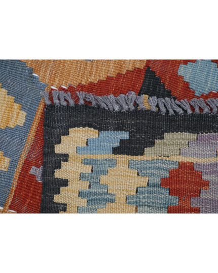 Maimana Kilim 4' 1" X 5' 11" Hand Knotted Wool Kilim 4' 1" X 5' 11" (124 X 180) / Multi / Wool