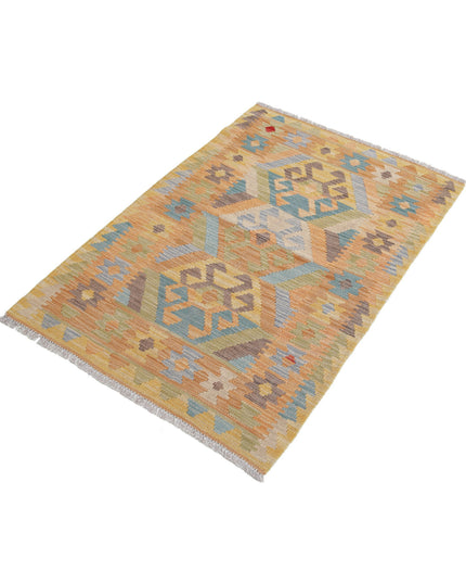 Maimana Kilim 2' 8" X 3' 11" Hand Knotted Wool Kilim 2' 8" X 3' 11" (81 X 119) / Multi / Wool