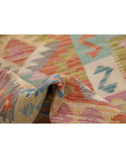 Maimana Kilim 2' 8" X 3' 7" Hand Knotted Wool Kilim 2' 8" X 3' 7" (81 X 109) / Multi / Wool