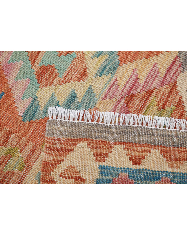 Maimana Kilim 2' 8" X 3' 7" Hand Knotted Wool Kilim 2' 8" X 3' 7" (81 X 109) / Multi / Wool