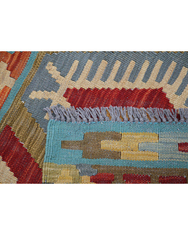 Maimana Kilim 2' 8" X 4' 2" Hand Knotted Wool Kilim 2' 8" X 4' 2" (81 X 127) / Multi / Wool