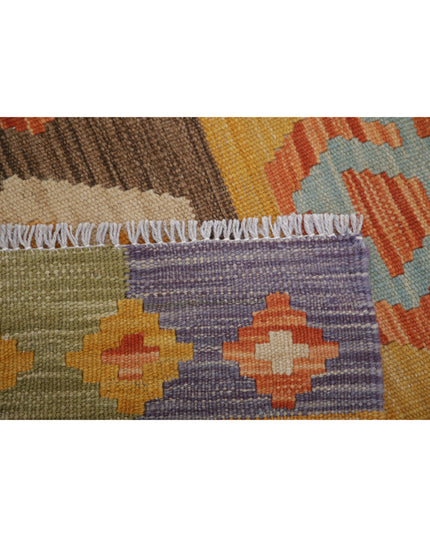 Maimana Kilim 2' 8" X 4' 1" Hand Knotted Wool Kilim 2' 8" X 4' 1" (81 X 124) / Multi / Wool