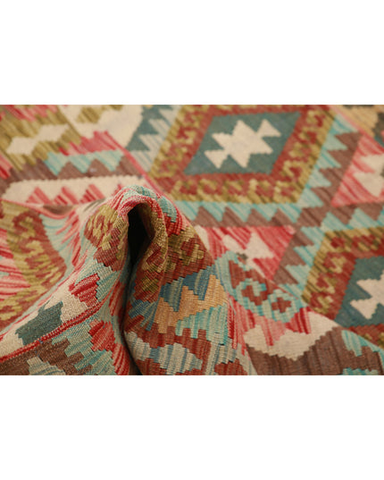 Maimana Kilim 3' 3" X 4' 9" Hand Knotted Wool Kilim 3' 3" X 4' 9" (99 X 145) / Multi / Wool