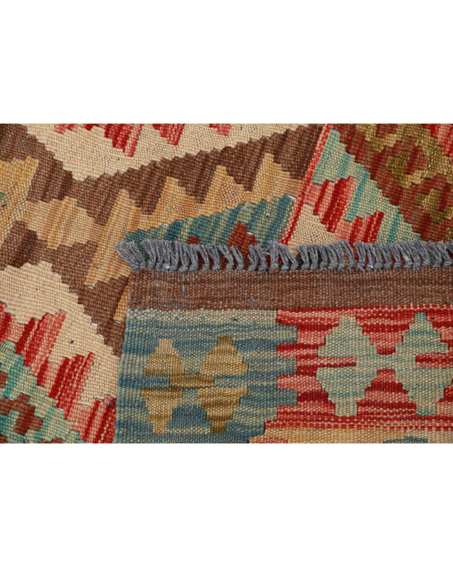 Maimana Kilim 3' 3" X 4' 9" Hand Knotted Wool Kilim 3' 3" X 4' 9" (99 X 145) / Multi / Wool