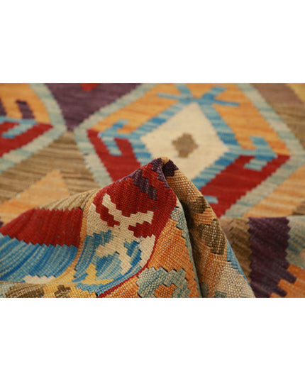 Maimana Kilim 3' 2" X 5' 2" Hand Knotted Wool Kilim 3' 2" X 5' 2" (97 X 158) / Multi / Wool