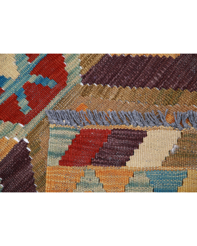 Maimana Kilim 3' 2" X 5' 2" Hand Knotted Wool Kilim 3' 2" X 5' 2" (97 X 158) / Multi / Wool