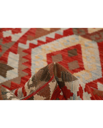 Maimana Kilim 3' 2" X 4' 10" Hand Knotted Wool Kilim 3' 2" X 4' 10" (97 X 147) / Multi / Wool