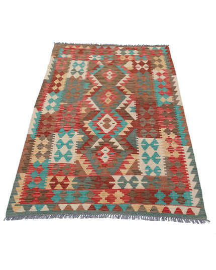 Maimana Kilim 3' 1" X 5' 1" Hand Knotted Wool Kilim 3' 1" X 5' 1" (94 X 155) / Multi / Wool