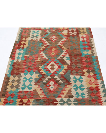 Maimana Kilim 3' 1" X 5' 1" Hand Knotted Wool Kilim 3' 1" X 5' 1" (94 X 155) / Multi / Wool