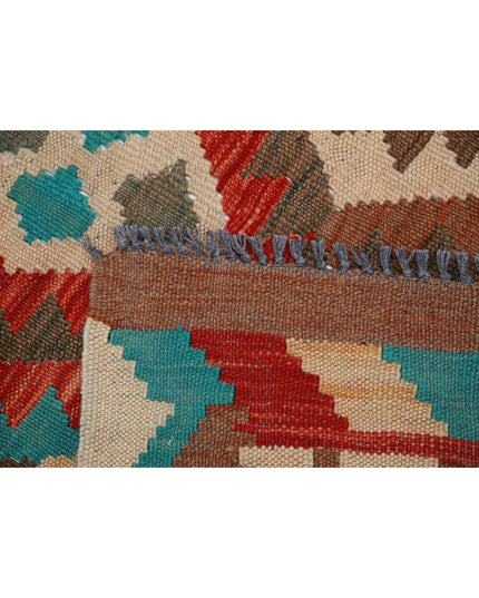 Maimana Kilim 3' 2" X 4' 10" Hand Knotted Wool Kilim 3' 2" X 4' 10" (97 X 147) / Multi / Wool