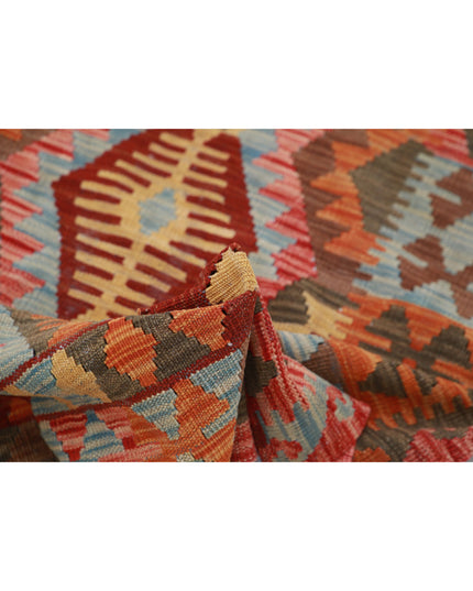 Maimana Kilim 3' 2" X 4' 10" Hand Knotted Wool Kilim 3' 2" X 4' 10" (97 X 147) / Multi / Wool
