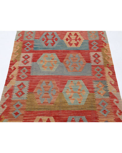 Maimana Kilim 3' 2" X 5' 3" Hand Knotted Wool Kilim 3' 2" X 5' 3" (97 X 160) / Multi / Wool