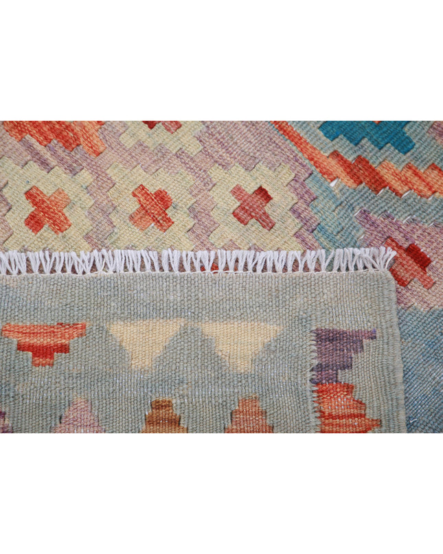 Maimana Kilim 3' 4" X 4' 10" Hand Knotted Wool Kilim 3' 4" X 4' 10" (101 X 147) / Multi / Wool