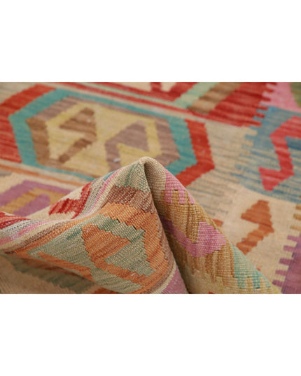 Maimana Kilim 2' 8" X 4' 2" Hand Knotted Wool Kilim 2' 8" X 4' 2" (81 X 127) / Multi / Wool