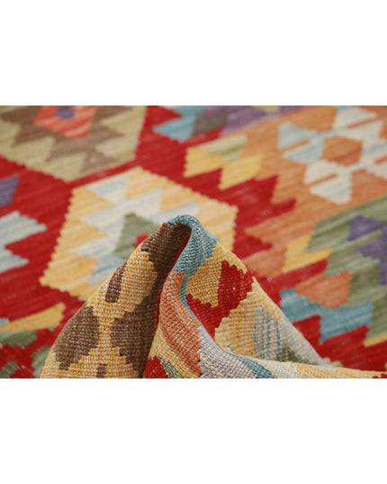 Maimana Kilim 2' 8" X 4' 1" Hand Knotted Wool Kilim 2' 8" X 4' 1" (81 X 124) / Multi / Wool