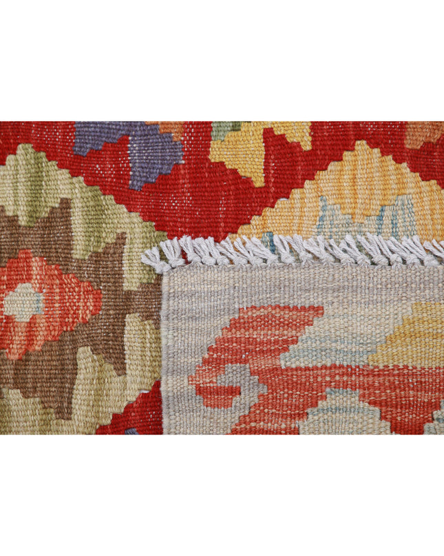 Maimana Kilim 2' 8" X 4' 1" Hand Knotted Wool Kilim 2' 8" X 4' 1" (81 X 124) / Multi / Wool