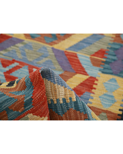Maimana Kilim 2' 6" X 4' 2" Hand Knotted Wool Kilim 2' 6" X 4' 2" (76 X 127) / Multi / Wool