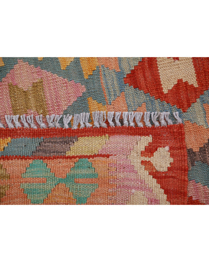 Maimana Kilim 3' 4" X 4' 10" Hand Knotted Wool Kilim 3' 4" X 4' 10" (101 X 147) / Multi / Wool