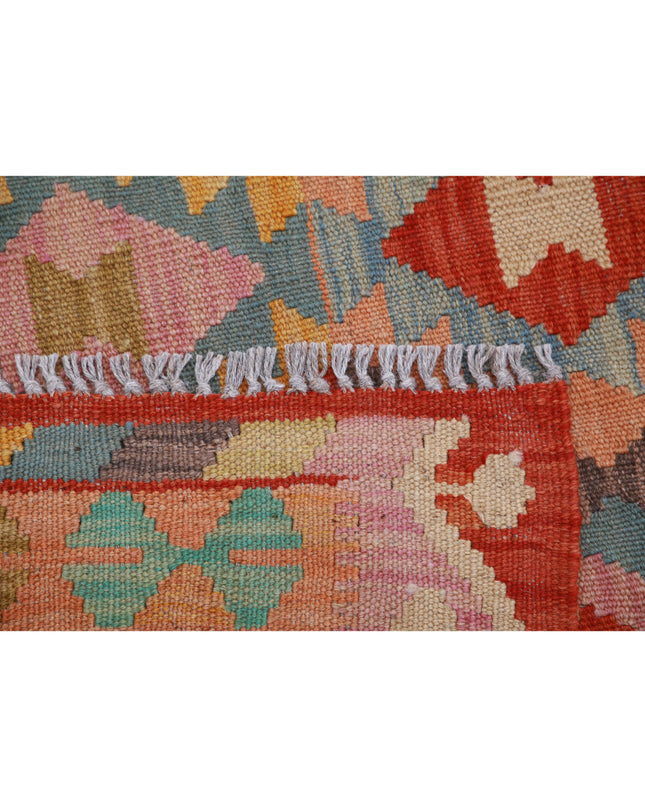 Maimana Kilim 3' 4" X 4' 10" Hand Knotted Wool Kilim 3' 4" X 4' 10" (101 X 147) / Multi / Wool