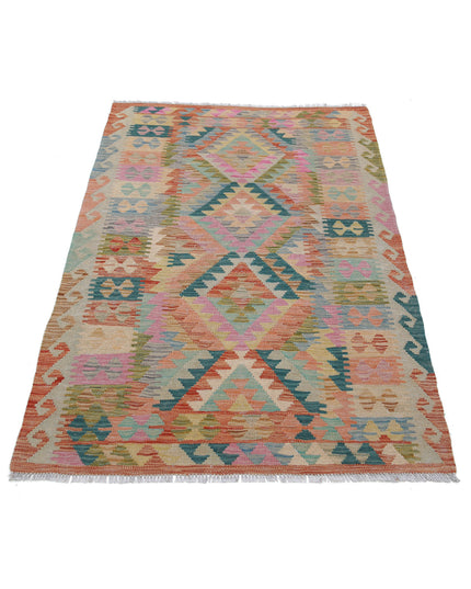 Maimana Kilim 3' 3" X 5' 2" Hand Knotted Wool Kilim 3' 3" X 5' 2" (99 X 158) / Multi / Wool