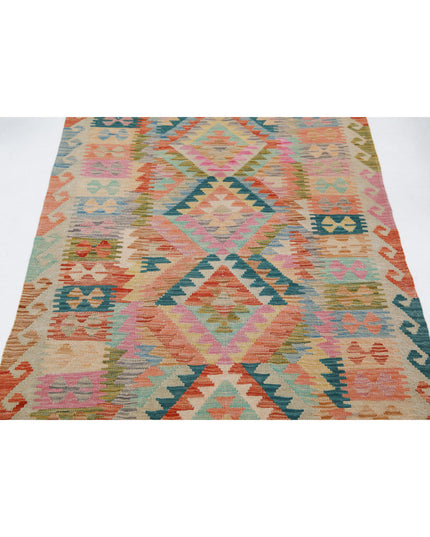 Maimana Kilim 3' 3" X 5' 2" Hand Knotted Wool Kilim 3' 3" X 5' 2" (99 X 158) / Multi / Wool