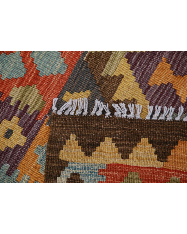 Maimana Kilim 3' 4" X 5' 0" Hand Knotted Wool Kilim 3' 4" X 5' 0" (101 X 152) / Multi / Wool
